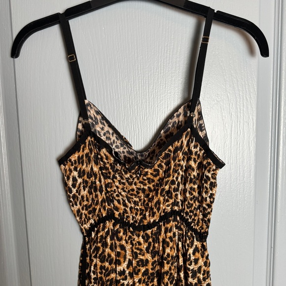 Nanushka Abir Slip Dress Asymmetric Hem in Ocelet Size L Maxi Cocktail Vacation - Picture 11 of 16